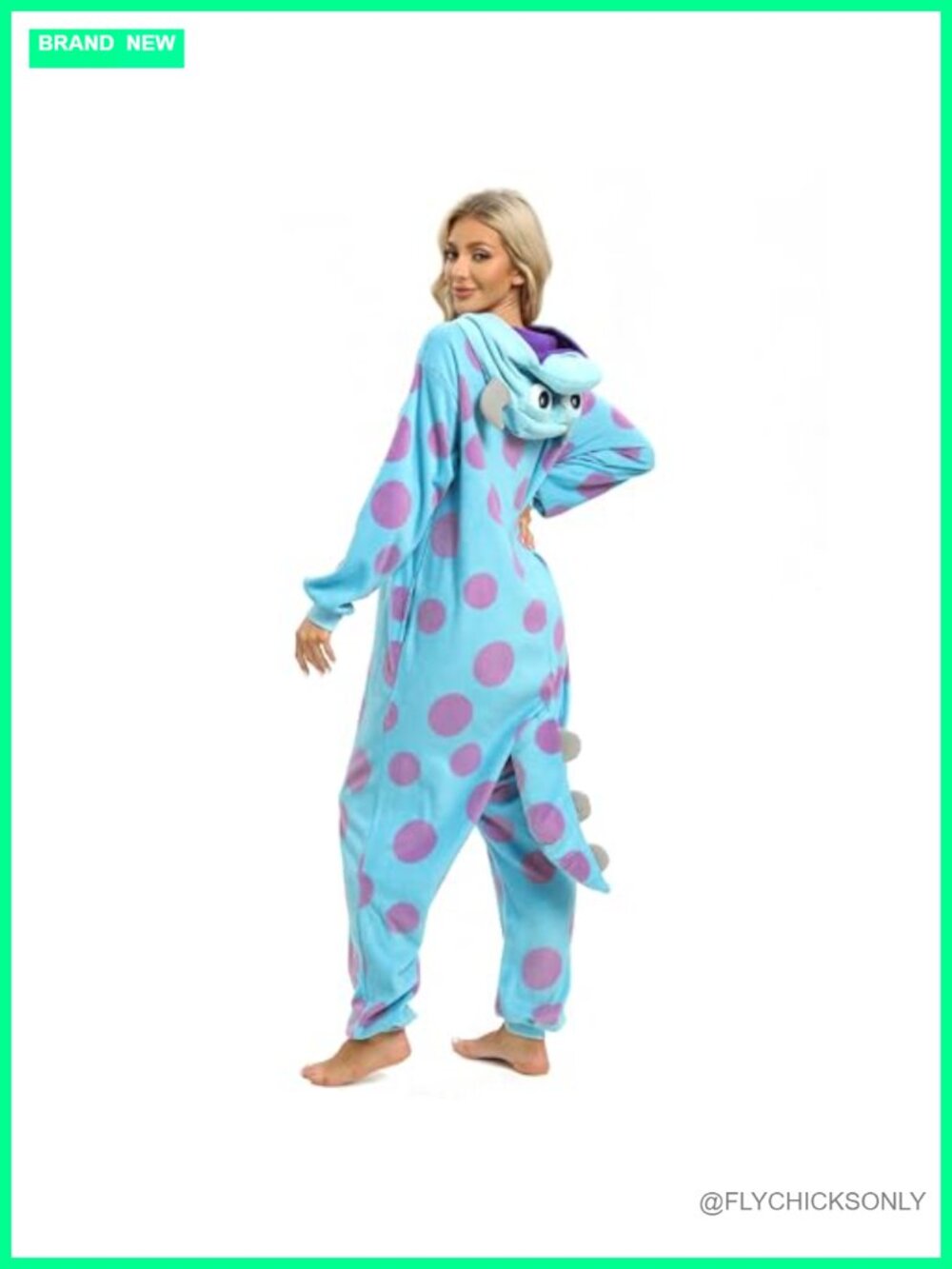 Fleece Onesie Pajama Halloween Cosplay Adult Unisex Soft Warm - Picture 5 of 6